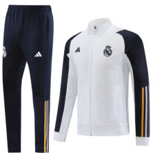 Реал Мадрид спортивный костюм 2023-2024 белый с тёмно-синим